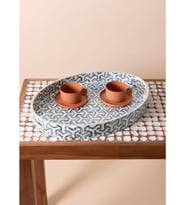 Sedef Oval Tepsi 50x36x6 cm