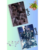 Attack on Titan anime defter seti 2 adet A4 boyutu 21*30 çizgili + kareli 60 syf