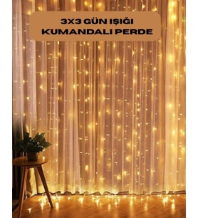 8 Fonksiyonlu Uzaktan Kumandalı Günışığı Perde Peri Led Dekoratif Işık