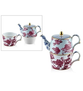 LAMEDORE TEA DELİGHT TEK KİŞİLİK DEMLİKLİ FİNCAN SETİ