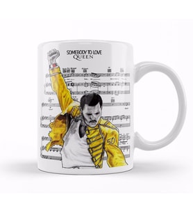 Queen Freddie Mercury   Kupa Bardak Porselen