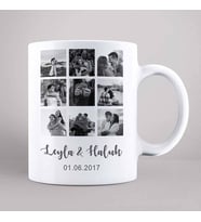 Kişiye Özel İkimize Özel Fotoğraflı Siyah Beyaz Kupa