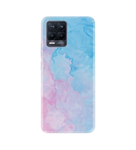 8 Pro Kılıf Desenli Silikon Resimli Pink Blue Abstract St-1385