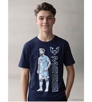 LCW Kids Lacivert Messi Baskılı Erkek Çocuk Tişört