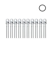 5mm Şeffaf Beyaz Led Paketi - 10 Adet