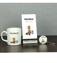 Türkçe Öğretmeni Üçlü Set (Kupa + Telefon Standı + Anahtarlık) 05