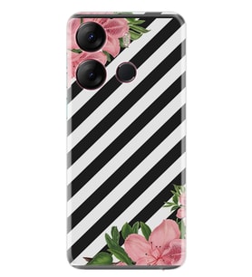 Infınıx Spark Go 2023 Kılıf Resimli Desenli Baskılı Silikon Strip Flowers 2 1409