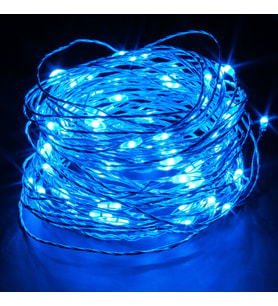 MAVİ PİLLİ IŞIK 10 METRE PİLLİ MAVİ LED IŞIK MAVİ IŞIK NOEL IŞIĞI YILBAŞI IŞIĞI YILBAŞI AĞACI IŞIĞI