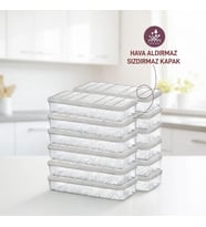 Nora 12'li 1.2 Litre Küçük Boy Açık Gri Saklama Kabı