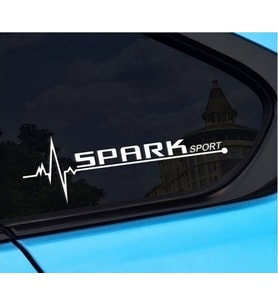 Spark Yan Cam Sticker Oto Kapı Çıkartma Tuning oto 20 cm x 7 cm yazı 59
