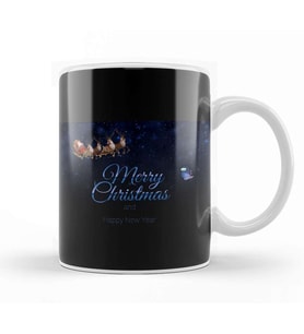 Santa Claus Merry Christmas Gift Kupa Bardak Porselen