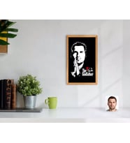 BK Gift Kişiye Özel Godfather Baba Tasarımlı Dekoratif Retro Ahşap Tablo-1