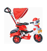 Dilaver Baby Poufi Penguen Ebeveyn Kontrollü Çocuk Bisikleti Kırmızı