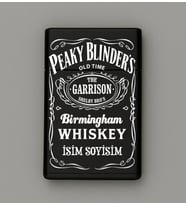 Peaky Blinders Desenli Metal Tabaka – Kişiye Özel İsimli Hediyelik M65