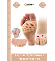 Özel Üretim Kaymaz Nefes Alan Hava Delikli Ayakkabı Destekli Ön Ayak Orta Parmak Metatarsal Pad