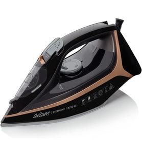 AR6025 Steamline Optimal Seramik Taban Buharlı Ütü 2750W, 190 g/min Şok Buhar, Siyah