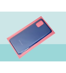 Tkgz - Samsung Galaxy M51 Arka Kapak Batarya Kapağı - MAVİ