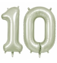 10 Rakam Folyo Balon Yeşil Rengi (76 cm)