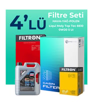 Filtron Mercedes A200 Benzin Filtre Bakım Seti Liqui Moly Motor Yağlı (2018-2024) 4 Lü