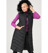 Z6752 DEWBERRY BAYAN YELEK-SİYAH