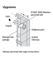 Hafele Symo Keson Kilidi 12/Ø18mm