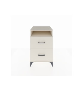 Kronos Komodin Tek Raflı 2 Çekmeceli 60x59x96 Aytaşı-Aytaşı