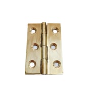Pirinç Sabit Yaprak Menteşe 80x40x2 mm – 8 cm Dekoratif Menteşe / 5 adet (Sarı)