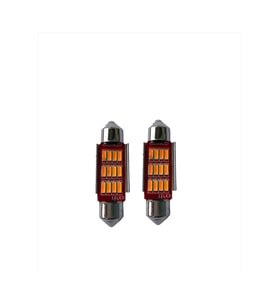 Canbus Turuncu Sofit Led Ampul Araç Içi Aydınlatma Ve Plaka Aydınlatma 39mm Turuncu Sofit
