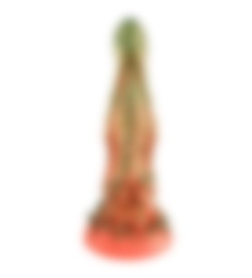 Konyax Rengi Yeşil Kırmızı Dildo Teması Canavar
