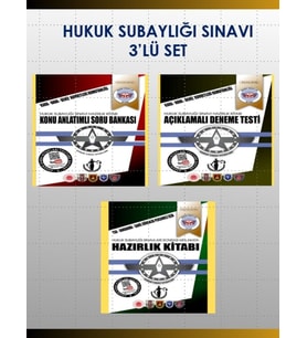 Hukuk Subaylığı Sınavına Hazırlık Kitabı 3’lü Set (1)
