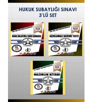 Hukuk Subaylığı Sınavına Hazırlık Kitabı 3’lü Set (1)