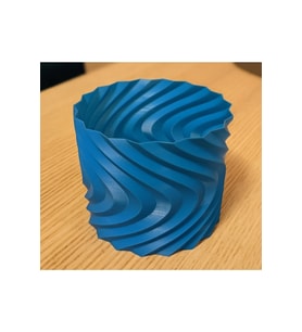 Distortion Dekoratif Vazo & SAKSI Büyük Boy (PLASTİKTİR 20 CM ÇAP 17 CM YÜKSEKLİK)