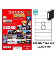 TANEX 192x34 mm LASER ETİKET TW-2108