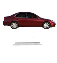 Honda Civic Krom Cam Çıtası Tk 2002-2006 4Prç Paslanmaz Çelik
