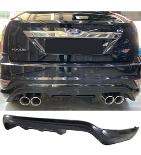 Ford Focus 2.5 Hb Arka Ek Difüzör Siyah Plasti 2008 2009 2010 2011 Arka-bodykit-ek-karlık
