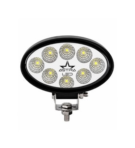 Off Road Çalışma Lamba 10-30V 8 Led 24W Oval Siyah Tır Kamyon İş Makinesi Aydınlatma