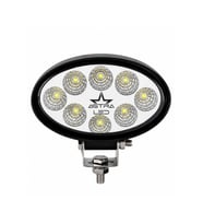 Off Road Çalışma Lamba 10-30V 8 Led 24W Oval Siyah Tır Kamyon İş Makinesi Aydınlatma