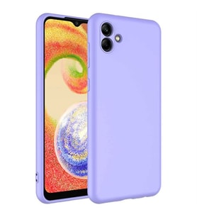 Coverzone Samsung Galaxy A04 ?le Uyumlu K?l?f Z-Mara Lansman Vieri Tam Koruma Arka Kapak Kamera Koruma �?k?nt?l? P�r�zs�z Y�zey Lila