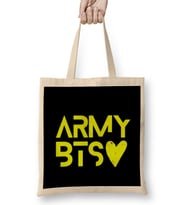 ARMY BTS Bez Çanta Uzun Saplı