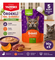 Kiwi Pets Kycc-50370 Yammies Ördekli Bal Kabaklı Kedi Ezmesi 90 Gr*5 Adet