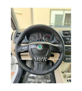 Skoda Fabia Kaplama Deri Direksiyon Kılıfı