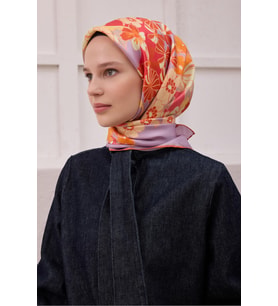 Belli % 100 Twill İpek Eşarp 4220D 53