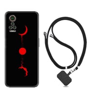 General Mobile GM 21 Pro GM 22 Pro Plus Kılıf Boyun Askılı Silikon Red Moon 1710