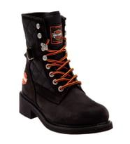 Harley Davidson New Worker Black Nubuk Kadın Bot (Siyah)