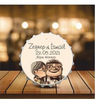 Kişiye Özel Açacaklı Kapak Şekilli Magnet (Düğün,Nişan,Nikah)
