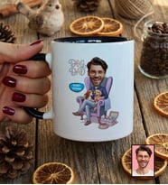 Kişiye Özel Karikatürlü Dog Dad Köpek Babası Kupa Bardak Babalar Günü Hediyesi