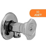 10 Adet ECA Uzun Ara Musluk 102111065 (Krom)