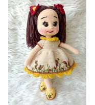 Mevsim Bebek Amigurumi Organik Oyuncak