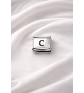 C Harfi Charm – Çelik Harfli Bileklik Aksesuarı,Kişiye Özel Modüler Takı