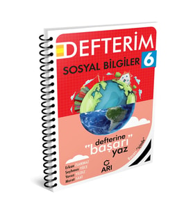 Arı Yayıncılık 2024-2025 Arı Yayıncılık 6. Sınıf Sosyolimo Sosyal Bilgiler Defterim (Çok Renkli)